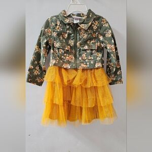 Floral Jacket and Love Heart Dress